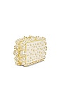 view 3 of 5 Eos Clutch in Ivory & Shiny Brass