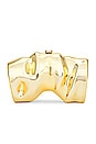 view 1 of 5 Scrunch Clutch in Shiny Gold