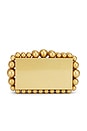 view 1 of 7 Eos Metal Clutch in Antique Brass