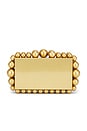 view 2 of 7 Eos Metal Clutch in Antique Brass