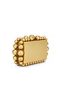 view 3 of 7 Eos Metal Clutch in Antique Brass