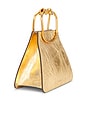 view 3 of 7 Maxine Top Handle Bag in Brass