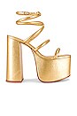 view 1 of 5 Hyte Platform Sandal in Gold