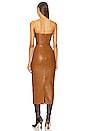 view 3 of 3 Killa Faux Leather Dress in Choco