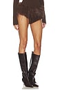 view 2 of 6 Faux Fur Micro Short in Chestnut
