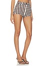 view 2 of 6 Vixen Short in Gingham Brown