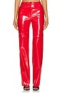 view 1 of 4 Killa Trousers in Red Patent