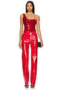 view 4 of 4 Killa Trousers in Red Patent