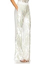 view 2 of 6 PANTALON POWER in Sequined White