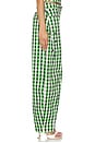 view 2 of 6 Barrel Pant in Gingham Green