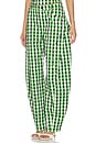 view 3 of 6 Barrel Pant in Gingham Green