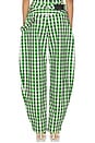 view 4 of 6 Barrel Pant in Gingham Green