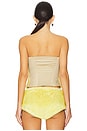 view 3 of 4 Power Faux Fur Bandeau Top in Limelight