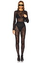 view 5 of 5 Lace Skin Bodysuit in Onyx