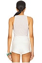 view 3 of 5 Power Tank Top in Sequined White