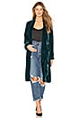 view 1 of 3 Albany Velvet Duster in Forrest Green