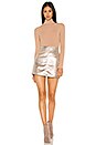 view 4 of 4 Keller Mini Skirt in Silver Toffee