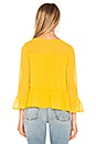 view 3 of 4 Katlyn Top in Safron Yellow