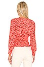 view 3 of 4 BLUSA PORTIA in Red Hots