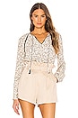 view 1 of 5 Halston Blouse in Cameo Rose