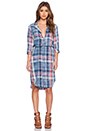 view 2 of 5 ROBE CHEMISE À CARREAUX THE LONG SHIRT DRESS in Mericana Plaid