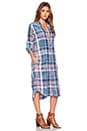 view 3 of 5 ROBE CHEMISE À CARREAUX THE LONG SHIRT DRESS in Mericana Plaid