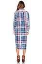 view 4 of 5 ROBE CHEMISE À CARREAUX THE LONG SHIRT DRESS in Mericana Plaid