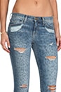 view 5 of 7 The Stiletto in Denim Leopard Destroyed