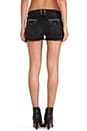 view 3 of 7 The Boyfriend Short in Black in Black with Studs