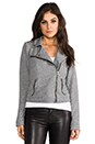 view 2 of 6 Blouson Easy Biker in Heather Grey