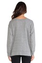 view 3 of 4 The Stadium Sweatshirt with Zips in Heather Grey