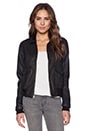 view 1 of 5 BLOUSON BOMBER THE SOUTHSIDE in Black Coated
