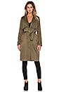view 2 of 6 The Storm Flap Trench Coat in Army Green