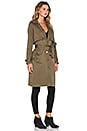 view 3 of 6 The Storm Flap Trench Coat in Army Green