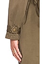 view 6 of 6 The Storm Flap Trench Coat in Army Green