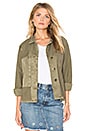 view 1 of 5 The Reversed Military Shirt Jacket in Army Green