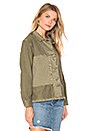 view 2 of 5 The Reversed Military Shirt Jacket in Army Green