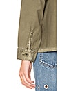 view 5 of 5 The Reversed Military Shirt Jacket in Army Green