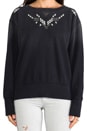 view 4 of 5 La sudadera de estadio in Black Beauty Mixed Studs