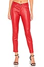 view 2 of 5 The Stiletto Leather Pant in Haute Red