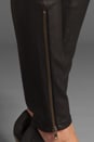 view 7 of 7 Leather Legging in Washed Black