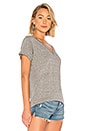 view 2 of 4 The V Neck Tee in Heather Grey