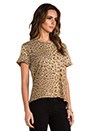 view 2 of 5 The Freshman Tee in Camel Leopard