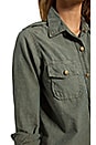 view 5 of 7 Chemisier Perfect in Army Green