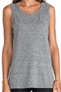 view 4 of 4 The Muscle Tee in Heather Grey