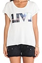 view 4 of 4 The Crew Neck in Dirty White Live