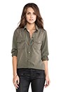 view 1 of 6 The Perfect Shirt in Army Green w/ Studs