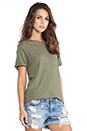 view 2 of 5 T-SHIRT RAS DE COU THE ROLLED SLEEVE in Army Green