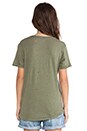 view 3 of 5 T-SHIRT RAS DE COU THE ROLLED SLEEVE in Army Green