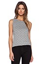 view 1 of 3 The Muscle Tee in Heather Grey & Polka Star